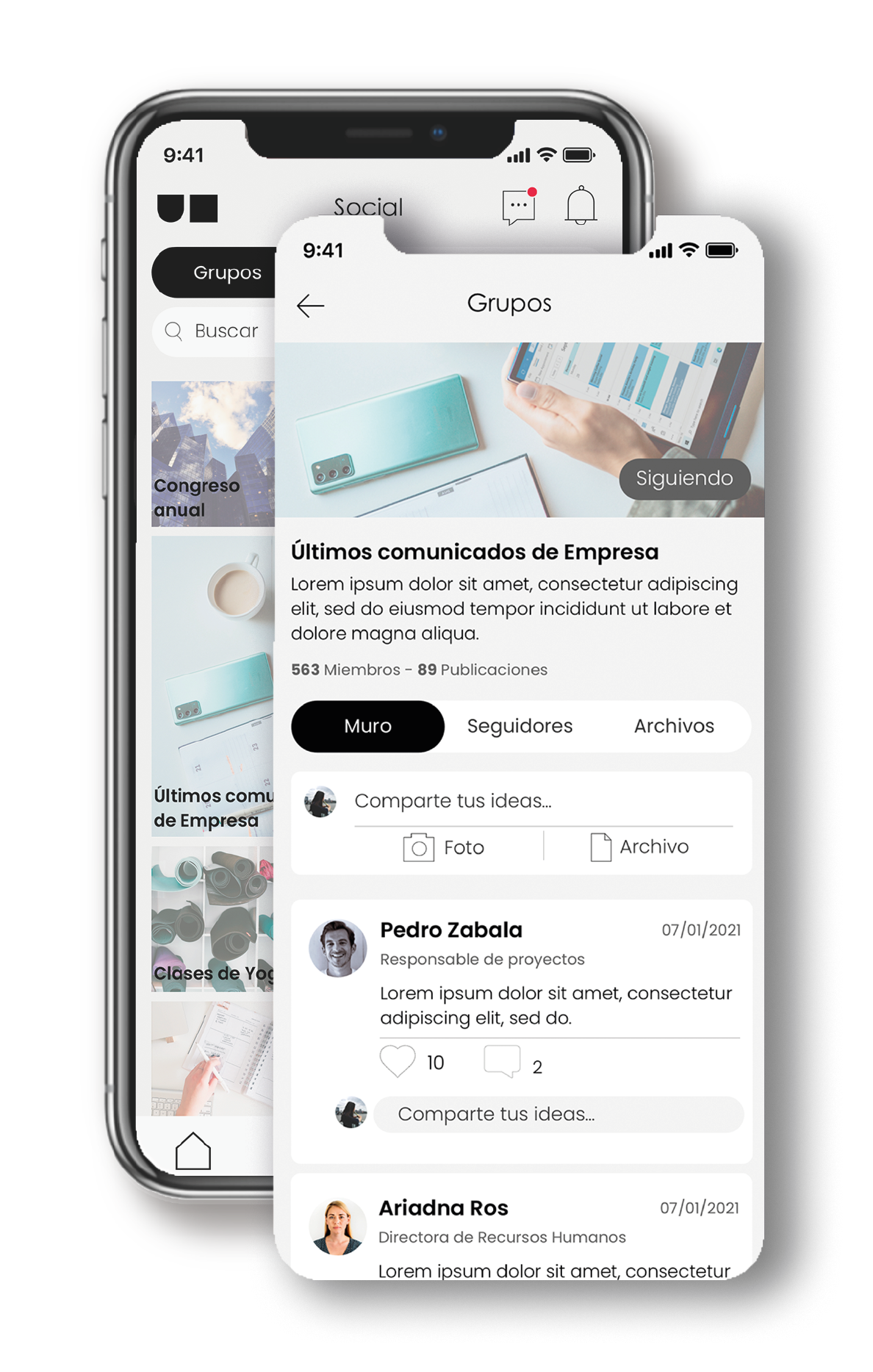 Aplicación smartphone Unifit Empresas. Una app para mejorar la comunicación interna en las empresas