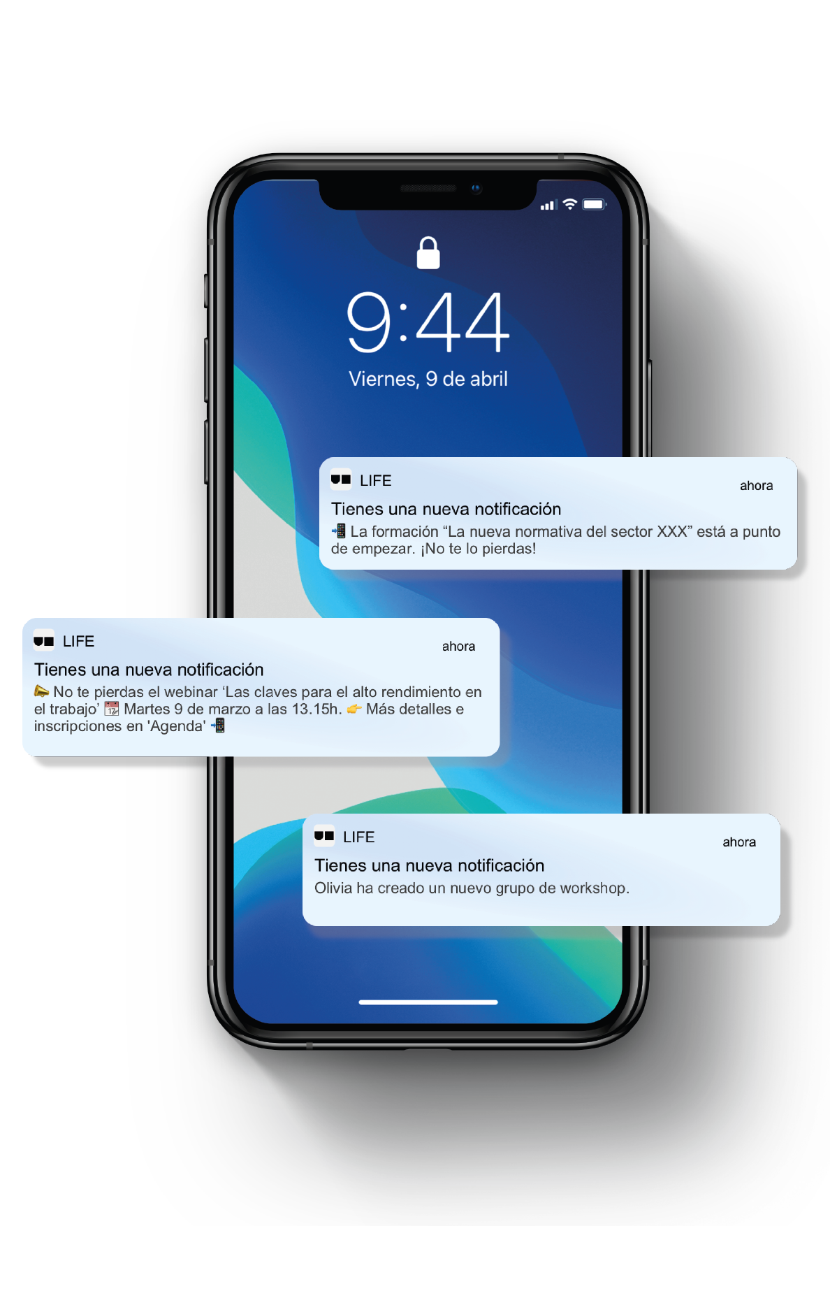 Notificaciones - App Unifit Envía la información de manera rápida a todo el colectivo